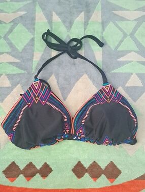 Mossimo Target Classic Black Triangle Bikini Top. Size 36 C to D approximatley